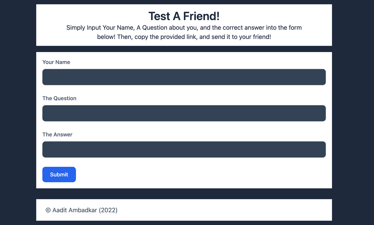Test A Friend